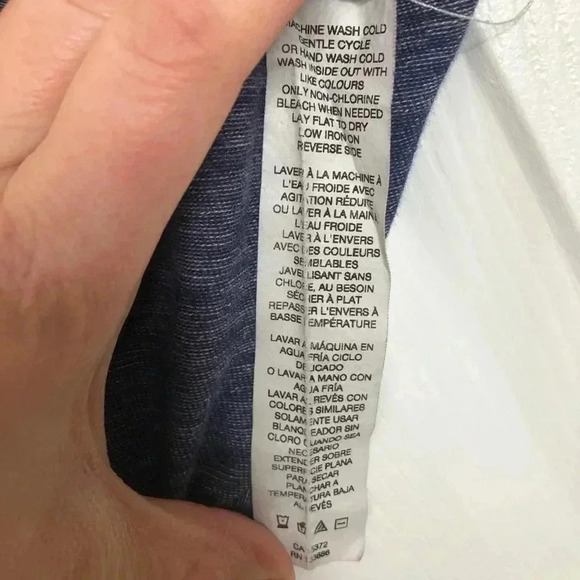 Joe Fresh Shirt 3/4 Sleeves Grey Size Extra Small - Picture 9 of 16